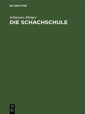 cover image of Die Schachschule